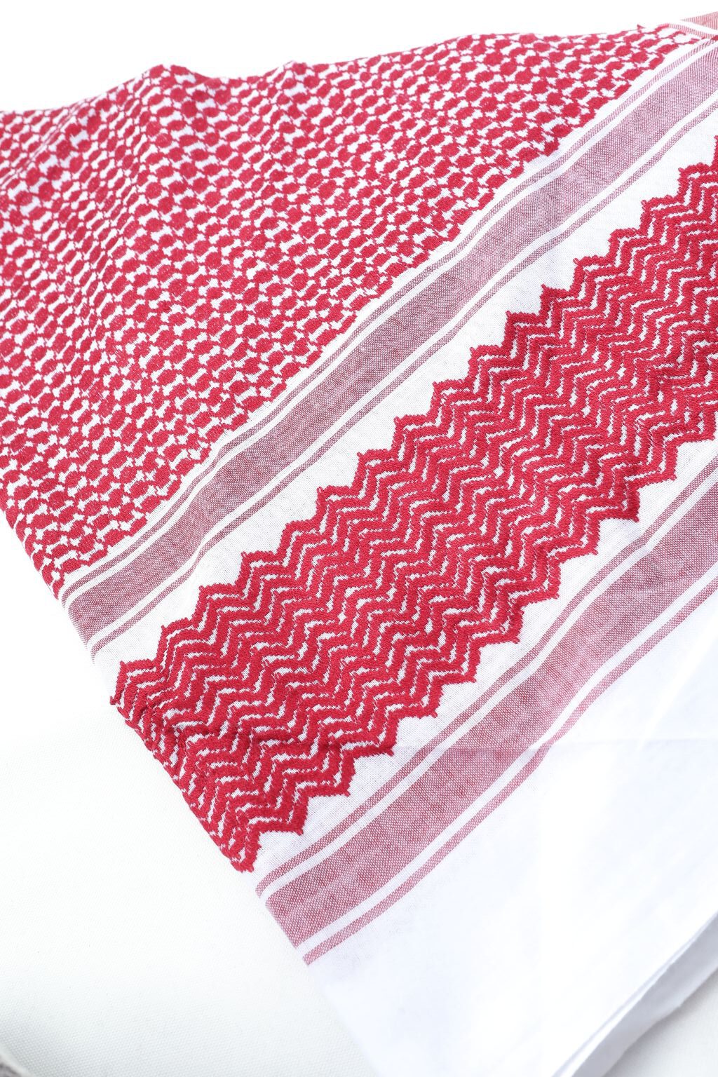 Kefîye - Schal - Rotweiß