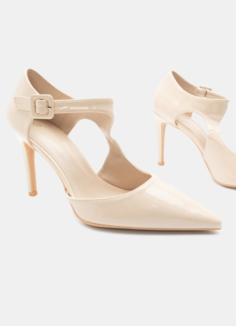 High Heel Pumps mit Knöchelriemchen