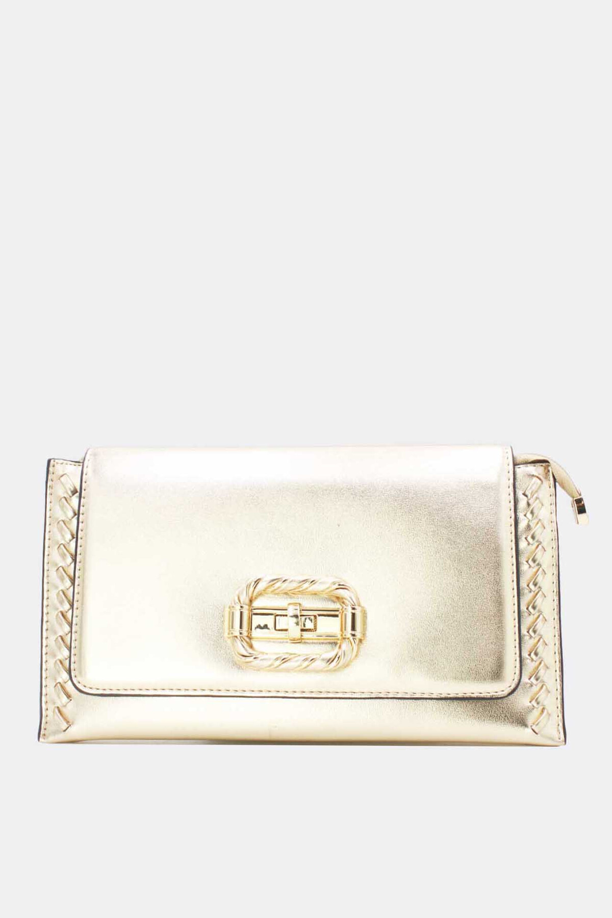 Handtasche - pochette bandouliere a boucle dore noir – Bild 2