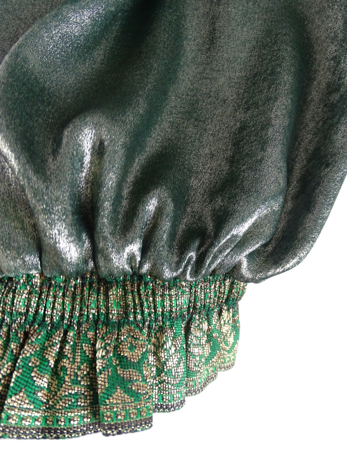 Kurdische Hose - Grüner Farbton - Länge 100cm – Bild 2