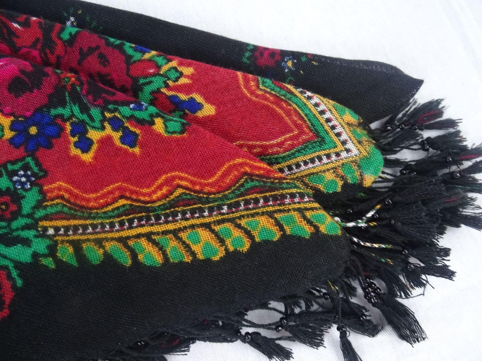 Kefîye - Schal - mit Blumen und Peskelk – Bild 3